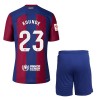 Oficiální Fotbalový Dres FC Barcelona Kounde 23 Domácí 2023-24 pro Děti